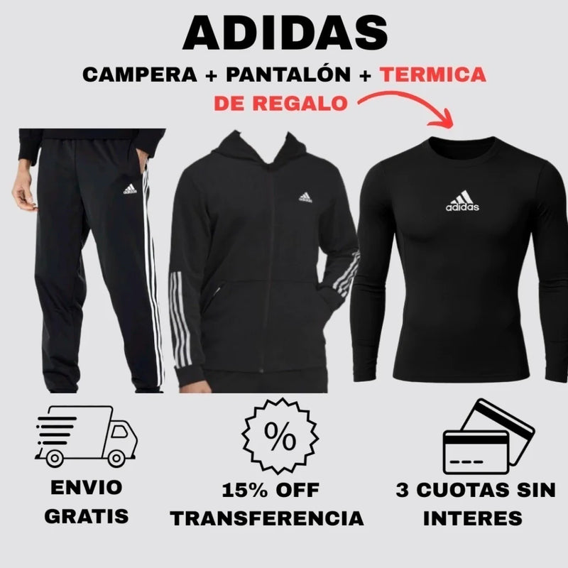 3x1 PREMIUM: Campera + Pantalón + Térmica