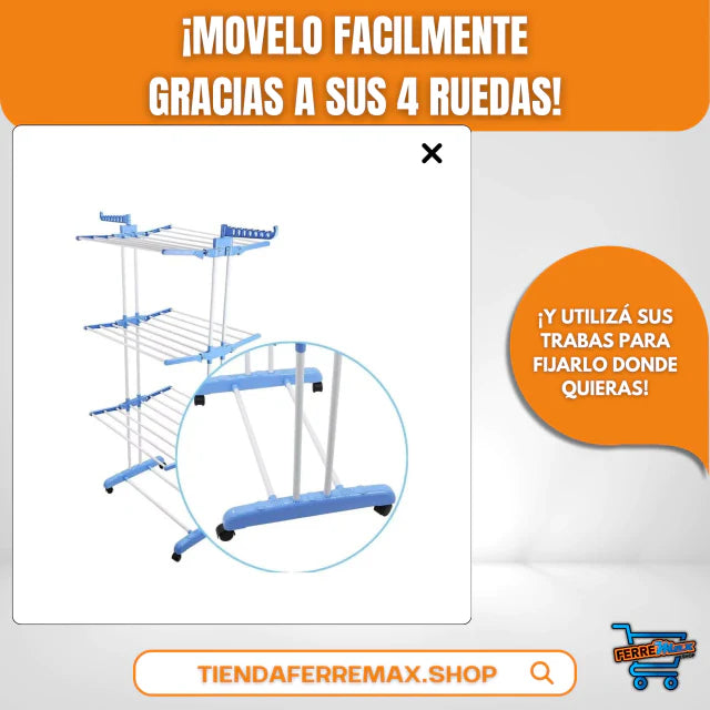 Tender Vertical de 3 Niveles Plegable (ENVÍO GRATIS)