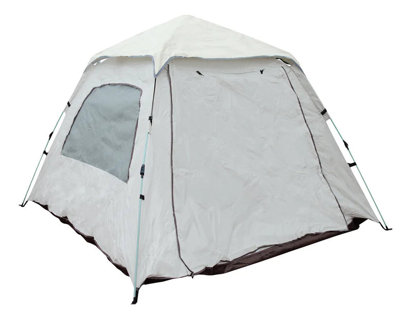 Carpa Autoarmable Para 6 Personas Dakota Automática 240x240x154cm Color Beige