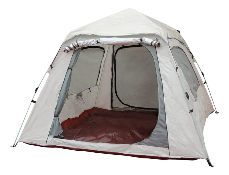 Carpa Autoarmable Para 6 Personas Dakota Automática 240x240x154cm Color Beige