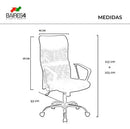 Sillon Mesh Ejecutivo Respaldo Alto Silla Escritorio Baires4 Color Negro