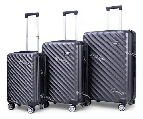 Set De 3 Valijas De Viaje Pmg Premium Resistente Pequeña 10kg y Mediana 23kg y Grande 32kg