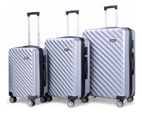 Set De 3 Valijas De Viaje Pmg Premium Resistente Pequeña 10kg y Mediana 23kg y Grande 32kg