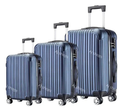 Set De 3 Valijas De Viaje Pmg Premium Resistente Pequeña 10kg y Mediana 23kg y Grande 32kg