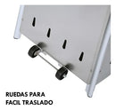 Calefactor Exterior Estufa A Gas Piramide Jardin Acero Inox Color Plateado