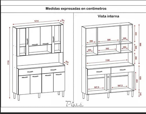 Aparador Kit Cocina Modular Alacena Bajo Mesada! Pintura Uv