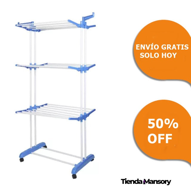 Tender Vertical de 3 Niveles Plegable (ENVÍO GRATIS)